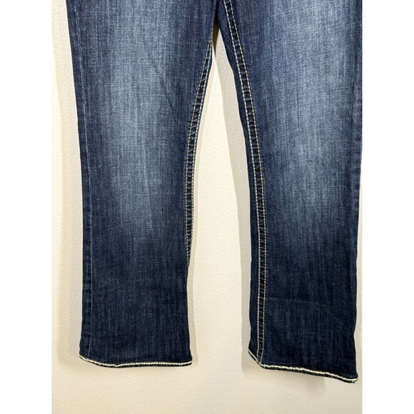 KUT FROM THE KLOTH NATALIE HIGH RISE BOOTCUT Thick‎ Stitch Jeans Size 14 Western - Picture 3 of 12